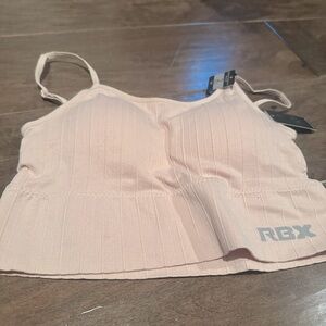 NWT RBX Light Pink Ribbed Seamless Bralette
